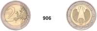B U N D E S R E P U B L I K,Verprägungen und Kuriositäten  2 Euro 2007 A.  PROBE.  8,42 Gramm.  Jaeger 489 a.  Siehe Anm. im Jaeger-Katalog 
