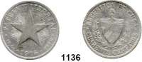 AUSLÄNDISCHE MÜNZEN,Kuba  40 Centavos 1915.  Schön 8.  KM 14.