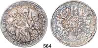 Deutsche Münzen und Medaillen,Sachsen - Weimar Johann Ernst und seine 7 Brüder 1605 - 1619 Taler (Achtbrüdertaler) 1618 WA, Saalfeld.  28,94 g.  Slg. Mb. 3799.  Dav. 7529.