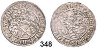 Deutsche Münzen und Medaillen,Sachsen Friedrich III., Johann und Georg 1507 - 1525 Zinsgroschen o.J. T, Buchholz.  2,46 g.  Keilitz 56.   