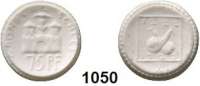 P O R Z E L L A N M Ü N Z E N,S T Ä D T E M Ü N Z E N Grünberg 75 Pfennig 1922 weiß.  Gipsform.  Menzel 9888.5.  Variante 