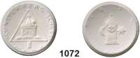 P O R Z E L L A N M Ü N Z E N,S T Ä D T E M Ü N Z E N Münsterberg 1 Mark 1922 weiß.  Gipsform.  Menzel 18133.?.  Nicht im Scheuch gelistet.