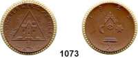 P O R Z E L L A N M Ü N Z E N,S T Ä D T E M Ü N Z E N Münsterberg 1 Mark 1922 braun mit Goldrand.  Menzel 18133.26.