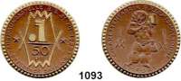 P O R Z E L L A N M Ü N Z E N,F I R M E N M Ü N Z E N Erfurt 50 Pfennig 1922 braun mit Golddekor.  Reemtsma & Söhne.  Menzel 6645.3.