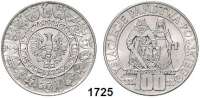 AUSLÄNDISCHE MÜNZEN,Polen Volksrepublik 1952 - 1989 100 Zlotych 1966.  1000 Jahre Polen.  Schön 51.  KM 57.