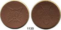 P O R Z E L L A N M Ü N Z E N,SPENDENMÜNZEN VON VERBÄNDEN UND VEREINEN Harburg 10 Mark 1922 braun mit Goldrand.  Gipsform.  Ruderclub e. V.