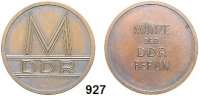 Deutsche Demokratische Republik,M E D A I L L E N Bronzemedaille o.J. Münze der DDR Berlin. Große