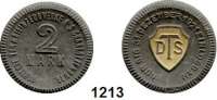 P O R Z E L L A N M Ü N Z E N,Münzen von anderen Deutschen Keramischen Fabriken Charlottenburg 2 Mark 1921 dunkelgrün, Wappen gold, 