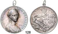 Deutsche Münzen und Medaillen,Preußen, Königreich Friedrich Wilhelm III. 1797 - 1840 Silbermedaille 1910 (Karl Goetz, München).  Auf seine Gemahlin Königin Luise - Zum 100. Todestag.  36 mm.  19,67 g.  Rand : Bayer. Hauptmünzamt Feinsilber.  Kienast 11.