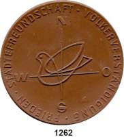 MEDAILLEN AUS PORZELLAN,Staatliche Porzellan-Manufaktur MEISSEN Berlin 1965 braun (65 mm).  Deutscher Städte- und Gemeindetag.  W. 4033.1.0.