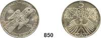 B U N D E S R E P U B L I K,  5 Mark 1952 D.  Jaeger 388.  Germanisches Museum.