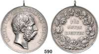 Orden, Ehrenzeichen, Militaria, Zeitgeschichte,Deutschland Sachsen König Albert von Sachsen,  Silbermedaille für gutes Richten o.J. (Barduleck).  41,8 mm.  28,53 g.