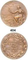 M E D A I L L E N,Städte Dabendorf Bronzemedaille 1911 (Oertel, Berlin). II. Märkische Ausstellung zu Dabendorf. 35,5 mm. 18,07 g. Im Etui.
