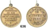 Orden, Ehrenzeichen, Militaria, Zeitgeschichte,Zeitgeschichte  -  Militaria  Bronzemedaille mit angeprägter Öse 1902.  Fahnenweihe am 29. Juni 1902 Glaubitz, Sageritz und Umgebung.  8 Textzeilen. /  