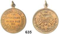 Orden, Ehrenzeichen, Militaria, Zeitgeschichte,Zeitgeschichte  -  Militaria  Bronzemedaille mit angeprägter Öse 1898.  Militär Veteranen Verein Harzdorf.  Zur Erinnerung an den Sieg bei Custozla.  29,5 mm.  10,76 g.