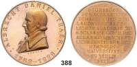 M E D A I L L E N,Personen Thaer, Albrecht Daniel Bronzemedaille 1978 (Koenig). Begründer der Agrarwissenschaft und der Landwirtschaftlichen Akademie zu Möglin bei Wriezen. Brustbild nach links. / 12 Textzeilen. 42,8 mm. 32,83 g.