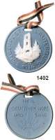 MEDAILLEN AUS PORZELLAN,Andere Hersteller Goebel/Rödental Lauterburg, Blau/weiß 1924 mit Bandloch.  Sängerfest.  