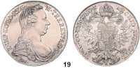 Römisch Deutsches Reich,Haus Habsburg Maria Theresia 1740 - 1780 Taler 1780 SF, Günzburg.  28,09 g.  Herinek 510.  Voglh. 271/IV.  Dav. 1151