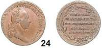 Römisch Deutsches Reich,Haus Habsburg Franz II. 1792 - 1806 (1835) Bronze-Jeton 1792.  Auf seine Ankunft in Belgien.  Kopf nach rechts. /  5 Textzeilen im Kranz.  22 mm.  3,99 g.  Vgl. Slg. Montenuovo 2295.