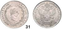 Österreich - Ungarn,Habsburg - Lothringen Franz I. (1792) 1806 - 1835 20 Kreuzer 1827 A. Frühwald 359. Jl. 196. Kahnt 63. KM 2144.