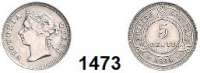 AUSLÄNDISCHE MÜNZEN,Britisch Honduras  5 Cents 1894.  Kahnt 2.  KM 7.