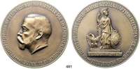 M E D A I L L E N,Akademien, Schulen, Universitäten Aachen, Bronzemedaille o.J. Förderer der Technischen Hochschule zu Aachen Friedrich Springorum, Widmung der Freunde der Aachener Hochschule. Kopf nach links. / Pallas Athene mit Speer und Schild neben Adler auf Podest. 91 mm. 240,79 g.