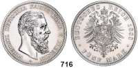 R E I C H S M Ü N Z E N,Preussen, Königreich Friedrich III. 1888 5 Mark 1888. Jaeger 99.