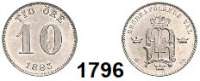 AUSLÄNDISCHE MÜNZEN,Schweden Oskar II. 1872 - 1907 10 Öre 1883.  Kahnt 124.  KM 755.