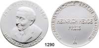 MEDAILLEN AUS PORZELLAN,Staatliche Porzellan-Manufaktur MEISSEN Berlin 1989 weiß (82 mm).  Ingenieurhochschule Wartenberg.  Heinrich Heyde Preis.  Auflage 100 Exemplare.  W. 9077.2.0.  Im Originaletui.