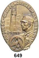 Orden, Ehrenzeichen, Militaria, Zeitgeschichte,Zeitgeschichte  -  Militaria Tagungs- und Veranstaltungsabzeichen Bremen,  Metallabzeichen.  Tag der SA - Gruppe Nordsee in Bremen 1936.  Tieste  Bremen 36-01 a.