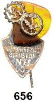 Orden, Ehrenzeichen, Militaria, Zeitgeschichte,Zeitgeschichte  -  Militaria Tagungs- und Veranstaltungsabzeichen Reichsarbeitsdienst,  Bernstein Anstecknadel (Buntmetall und Naturbernstein).  Mit kleinem Herstellerschild bzw. Echtheitszertifikat.