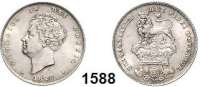 AUSLÄNDISCHE MÜNZEN,Großbritannien Georg IV. 1820 - 1830 Shilling 1826.  Seaby 3812.  Schön 66.  KM 694.