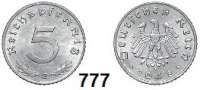 R E I C H S M Ü N Z E N,Alliierte Besetzung 5 Reichspfennig 1948 E. Jaeger 374.