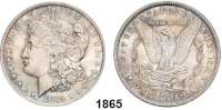 AUSLÄNDISCHE MÜNZEN,U S A  Morgan-Dollar 1884 O.  Kahnt. 78.  KM 110.