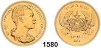 AUSLÄNDISCHE MÜNZEN,Ghana  2 Pounds 1960 (14,38g. fein).  Schön A 7.  KM M 5.  GOLD.