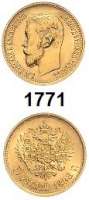 AUSLÄNDISCHE MÜNZEN,Russland Nikolaus II. 1894 - 1917 5 Rubel 1898 (3,87g. fein).  Kahnt. 149.  Y. 62.  Fb. 180.  GOLD.