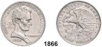 AUSLÄNDISCHE MÜNZEN,U S A  Half Dollar 1918.  100 Jahre Bundesstaat Illinois.  Schön 150.  KM 143