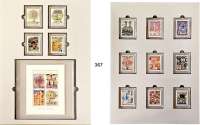 M E D A I L L E N,Personen Hundertwasser, Friedensreich Feinsilberbriefmarken in Barrenform (154g). Hommage an den Künstler Hunderwasser. SATZ. 14 Stück.