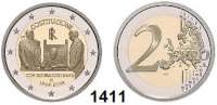 AUSLÄNDISCHE MÜNZEN,E U R O  -  P R Ä G U N G E N Italien 2 Euro 2018.  70.Jahrestag der Verfassung.  Im Originaletui mit Zertifikat.