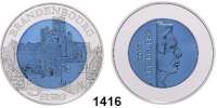 AUSLÄNDISCHE MÜNZEN,E U R O  -  P R Ä G U N G E N Luxemburg 5 Euro 2015 (Niob).  Burgen und Schlösser - Château De Brandenbourg.  Im Originalblister.