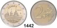 AUSLÄNDISCHE MÜNZEN,E U R O  -  P R Ä G U N G E N Spanien 2 Euro 2013.  Kloster San Lorenzo de El Escorial.  Schön 577.  KM 1305.  Im Blister.