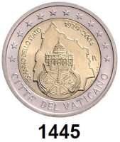 AUSLÄNDISCHE MÜNZEN,E U R O  -  P R Ä G U N G E N Vatikan 2 Euro 2004.  75. Jahrestag der Gründung des Staates Vatikanstadt.  Schön 359.  KM 358.