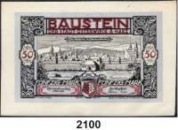 P A P I E R G E L D   -   N O T G E L D,Notgeld der besonderen Art Osterwiecker Ledergeld 50 Mark 1.5.1922.  Glaceleder, weiß.  Grab. 354.