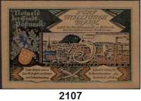 P A P I E R G E L D   -   N O T G E L D,Notgeld der besonderen Art Pößnecker Ledergeld 5 Millionen Mark 11.8.1923.  Schafsleder, hellbraun.  Grab. 450.