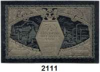 P A P I E R G E L D   -   N O T G E L D,Notgeld der besonderen Art Pößnecker Ledergeld 50 Millionen Mark 11.8.1923.  Leder, schwarz.  Grab. 454.