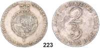 Deutsche Münzen und Medaillen,Braunschweig - Calenberg (Hannover) Wilhelm IV. 1830 - 1837 2/3 Taler 1833.  Kahnt 213 c.  AKS 67.  Jg. 34 b.