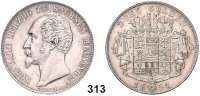 Deutsche Münzen und Medaillen,Sachsen - Meiningen Bernhard II. Erich Freund 1803 - 1866 Doppelgulden 1854.  Kahnt 506.  AKS 183.  Jg. 445.  Thun 378.  Dav. 837.