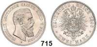 R E I C H S M Ü N Z E N,Preussen, Königreich Friedrich III. 1888 2 Mark 1888. Jaeger 98.