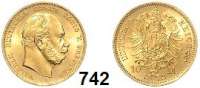 R E I C H S M Ü N Z E N,Preussen, Königreich Wilhelm I. 1861 - 1888 10 Mark 1872 A. Jaeger 242.