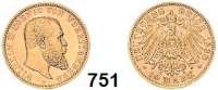 R E I C H S M Ü N Z E N,Württemberg, Königreich Wilhelm II. 1891 - 1918 10 Mark 1898. Jaeger 295.